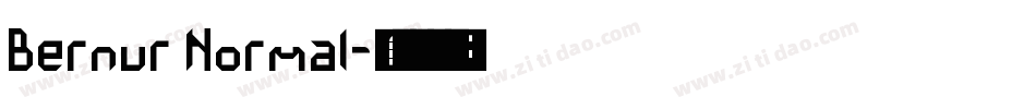 Bernur Normal字体转换
